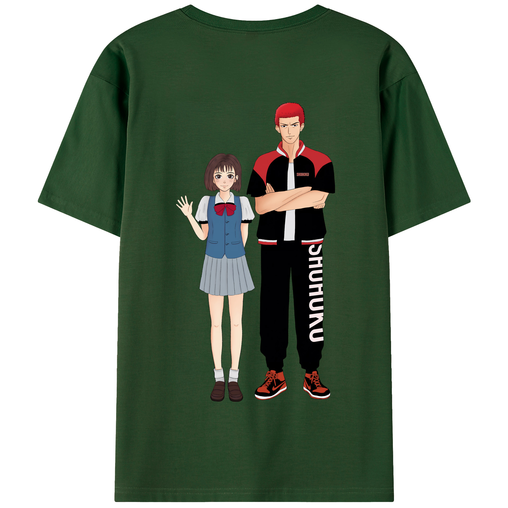 SLAM DUNK／スラムダンク 綿100％半袖Tシャツ（背面プリント）
